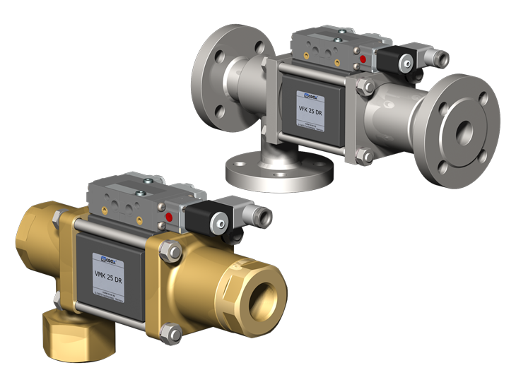 3/2 Way coaxial Externally Controlled Valves