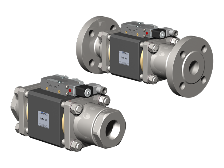 2/2 Way coaxial Externally Controlled Valves