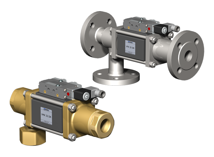 3/2 Way coaxial Externally Controlled Valves